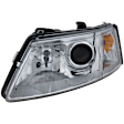 Driver Side Headlight, with Bulb, Halogen, Clear Lens, CAPA Certified