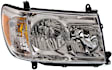 Passenger Side Headlight, without Bulb, Halogen, Clear Lens, Base Model, 8 Cyl., 4.7L Engine