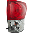 Passenger Side Tail Light, with Bulb, Halogen, Clear and Red Lens, CAPA CERTIFIED