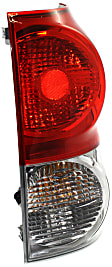 Passenger Side Tail Light, with Bulb, Halogen, Clear and Red Lens, CAPA CERTIFIED