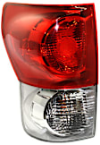 Driver Side Tail Light, with Bulb, Halogen, Clear and Red Lens, CAPA CERTIFIED