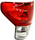 Driver Side Tail Light, with Bulb, Halogen, Clear and Red Lens, CAPA CERTIFIED