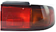 Passenger Side Tail Light, With bulb(s), Halogen, Red Lens CAPA CERTIFIED