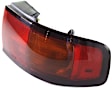 Passenger Side Tail Light, With bulb(s), Halogen, Red Lens CAPA CERTIFIED