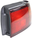 Passenger Side Tail Light, With bulb(s), Halogen, Red Lens CAPA CERTIFIED