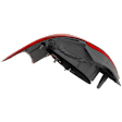 Driver Side Tail Light, without Bulb, Halogen, Clear and Red Lens, Sedan, Base Model, Without Sport Package, CAPA CERTIFIED