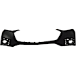 Front, Upper Primed Bumper Cover, CAPA Certified