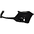 Front, Upper Primed Bumper Cover, CAPA Certified