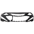 Front, Upper Primed Bumper Cover, CAPA Certified