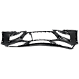 Front, Upper Primed Bumper Cover, CAPA Certified