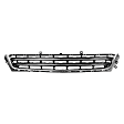 Front, Center Bumper Grille, Black, For Models without Midnight Black Package