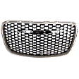 Grille Assembly, Silver Gray Shell with Gloss Black Insert, CAPA CERTIFIED