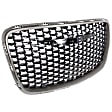 Grille Assembly, Silver Gray Shell with Gloss Black Insert, CAPA CERTIFIED
