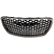 Grille Assembly, Silver Gray Shell with Gloss Black Insert, CAPA CERTIFIED