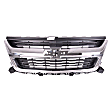 Grille Assembly, Chrome Shell with Paintable Insert, CAPA CERTIFIED