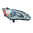 Passenger Side Headlight, without Bulb, Halogen, Clear Lens, CAPA Certified