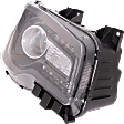 Passenger Side Headlight, with Bulb, Halogen, Clear Lens, CAPA Certified
