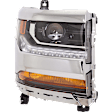 Passenger Side Headlight, without Bulb, HID/Xenon, Clear Lens, CAPA Certified