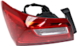 Driver Side, Outer Tail Light, with Bulb, Halogen, Clear and Red Lens