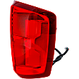 Passenger Side Tail Light, with Bulb, LED, Clear and Red Lens, CAPA CERTIFIED