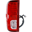 Driver Side Tail Light, with Bulb, LED, Clear and Red Lens