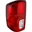 Driver Side Tail Light, with Bulb, LED, Clear and Red Lens, CAPA CERTIFIED