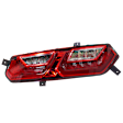 Passenger Side Tail Light, with Bulb, LED, Clear and Red Lens, Stingray Model, CAPA CERTIFIED