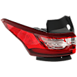 Driver Side LED Tail Light, With bulb(s), OE Replacement,, CAPA Certified