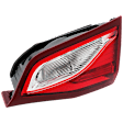 Passenger Side, Inner Halogen Tail Light, With bulb(s), OE Replacement,, CAPA Certified
