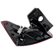 Passenger Side, Outer Halogen Tail Light, With bulb(s), Clear & Red Lens, CAPA Certified