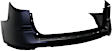Rear, Upper Primed Bumper Cover, 6 Cyl., 3.6L Engine, Without Parking Aid Sensor Holes, CAPA Certified