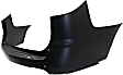 Rear, Upper Primed Bumper Cover, With Parking Aid Sensor Holes