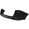 Rear, Upper Primed Bumper Cover, With Single Exhaust Hole, CAPA CERTIFIED