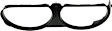 Passenger Side, Headlight Bezel, Black, 8 Cyl., 6.2L Engine