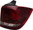 Passenger Side, Outer Tail Light, With bulb(s), LED, Clear and Red Lens, Black Interior, CAPA CERTIFIED