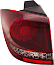 Driver Side, Outer Tail Light, With bulb(s), LED, Clear and Red Lens, Black Interior, CAPA CERTIFIED