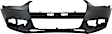 Front Primed Bumper Cover, 4 Cyl., 2.0L Engine, Sedan, For Models Without S-Line Package, With Fog Light Holes, With Headlight Washer Holes, Without Warning System