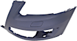 Front, Driver Side Primed Bumper Cover, For Models Without S-Line Package, Without Parking Aid Sensor Holes