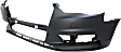 Front Primed Bumper Cover, Convertible/Sedan, Without Parking Aid Sensor Holes, Without Headlight Washer Holes, CAPA CERTIFIED