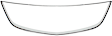 Grille Trim, Center, Chrome