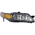 Passenger Side Headlight, without Bulb, HID/Xenon, Clear Lens, Base Model