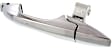 Rear, Driver Side Chrome Exterior Door Handle, Without Key Hole, Sport Utility