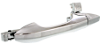 Rear, Driver Side Chrome Exterior Door Handle, Without Key Hole, Sport Utility
