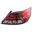Passenger Side Tail Light, with Bulb, Halogen, Clear and Red Lens