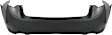 Rear Primed Bumper Cover, Base Model, Sedan, CAPA Certified