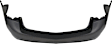 Rear Primed Bumper Cover, Base Model, Sedan, CAPA Certified