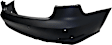 Rear Primed Bumper Cover, Convertible/Sedan, With Parking Aid Sensor Holes