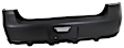 Rear Primed Bumper Cover, Without Parking Aid Sensor Holes