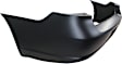 Rear Primed Bumper Cover, Without Parking Aid Sensor Holes, CAPA CERTIFIED
