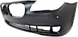 Front Primed Bumper Cover, For Models Without M Package, With Park Distance Control, With Side View Cam, With Fog Light Holes, CAPA CERTIFIED